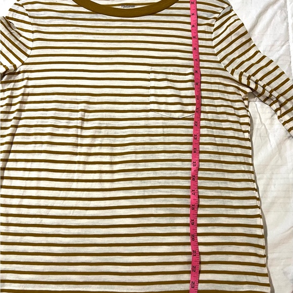 MADEWELL Striped Long Sleeve Striped T SZ M NWOT - Picture 5 of 6